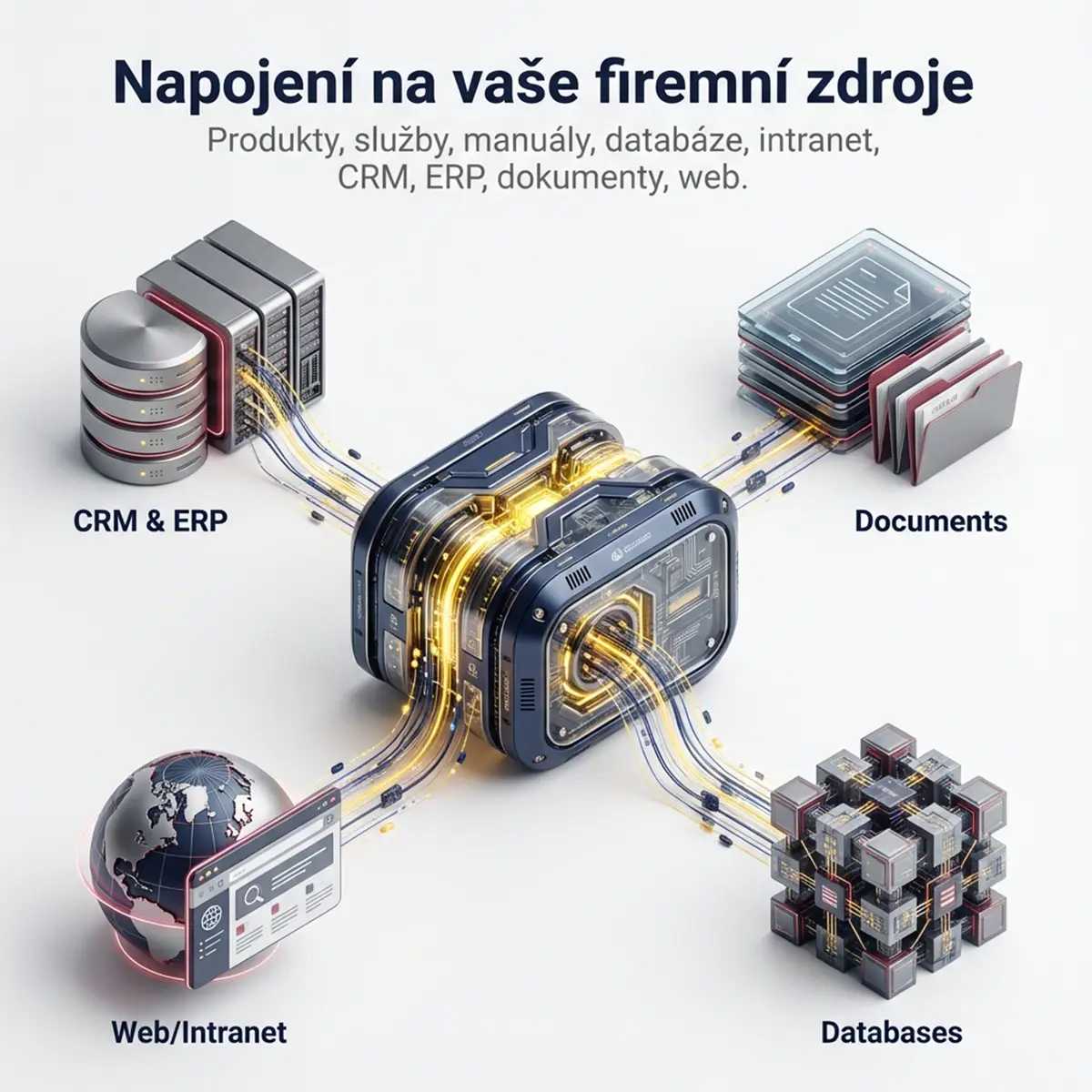 AI asistenti Napojení